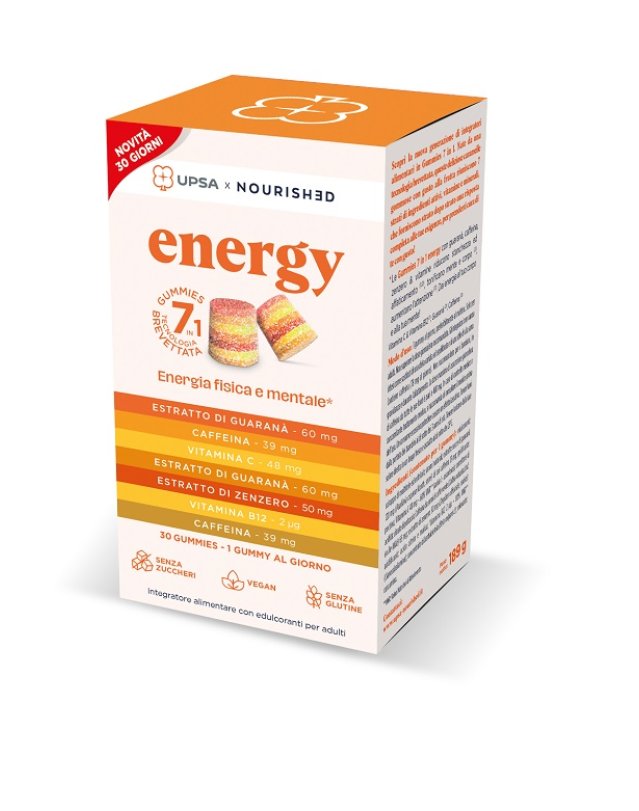 UPSA X NOURISHED ENERGY 30GUMM UPSA X NOURISHED ENERGY 30GUMM