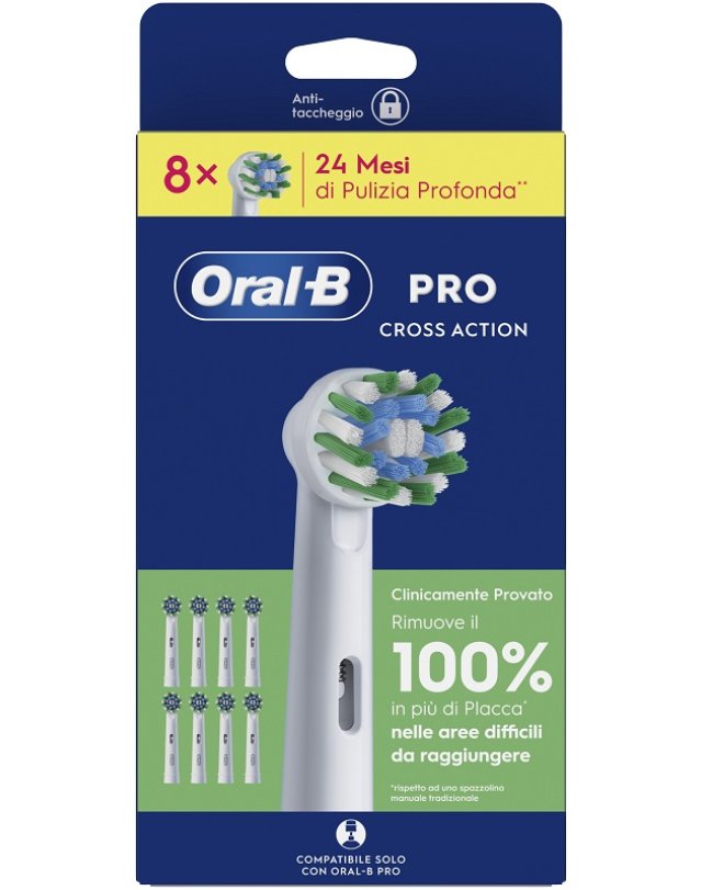 ORALB CROSSACTION REFILL 8PZ ORALB CROSSACTION REFILL 8PZ