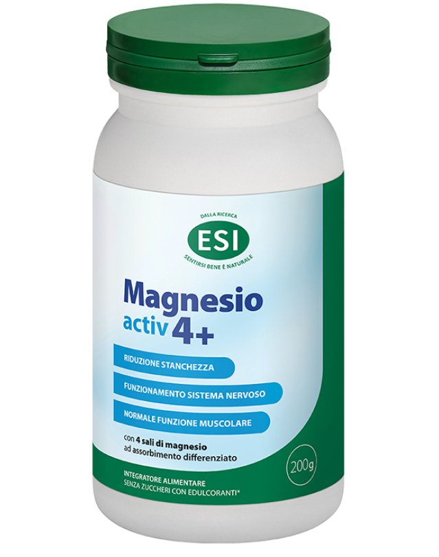 MAGNESIO ACTIV 4+ 200G S/G ESI