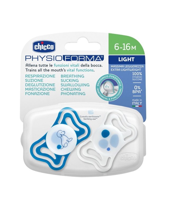 CHI SUCCH LIGHT BLU SIL 6-16M 2P