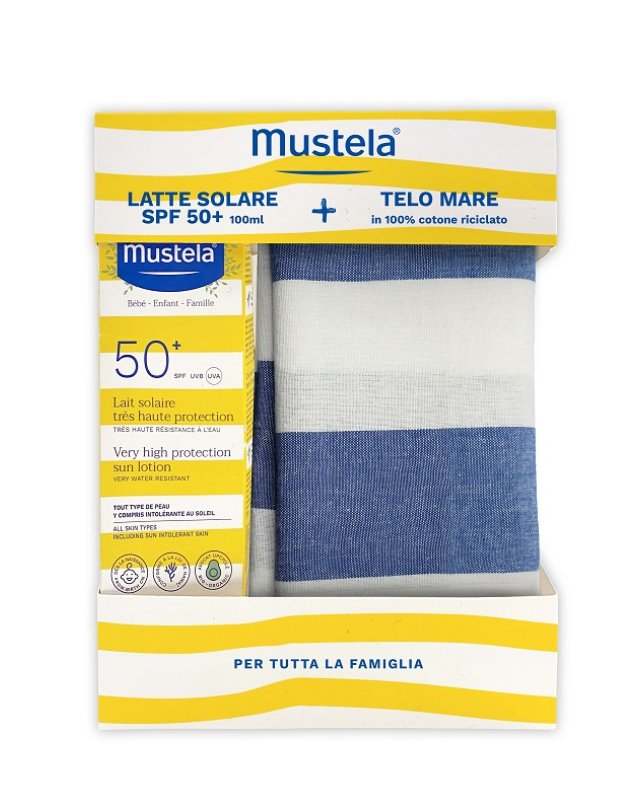 MUSTELA LATTE SOLARE TELO MARE