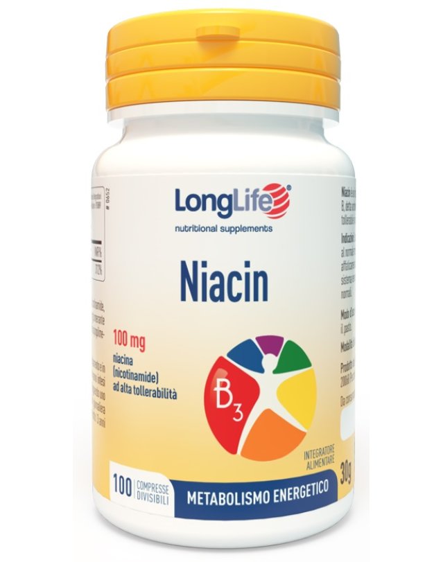 LONGLIFE NIACIN 100MG 100CPR LONGLIFE NIACIN 100MG 100CPR