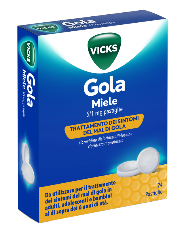 Vicks Gola*24past 5+1mg Miele Vicks Gola*24past 5+1mg Miele