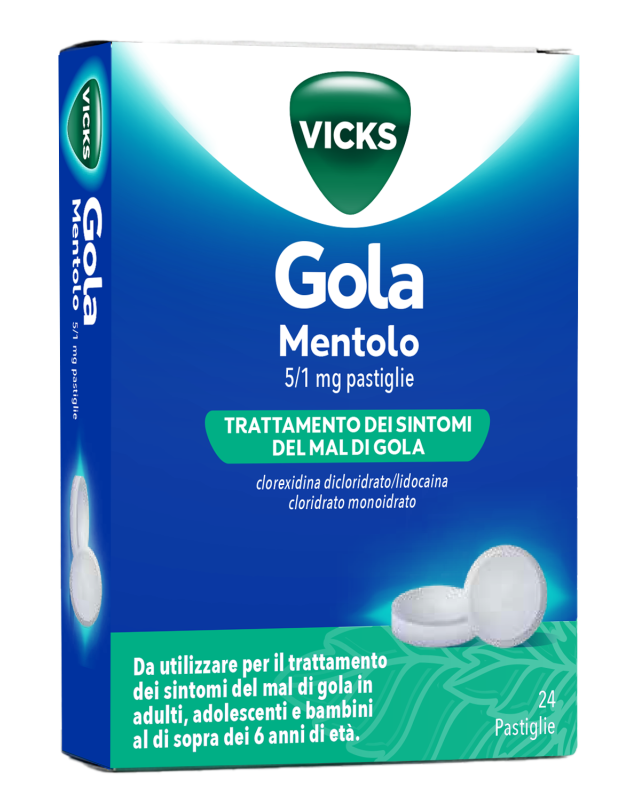 Vicks Gola*24past 5+1mg Mentol Vicks Gola*24past 5+1mg Mentol