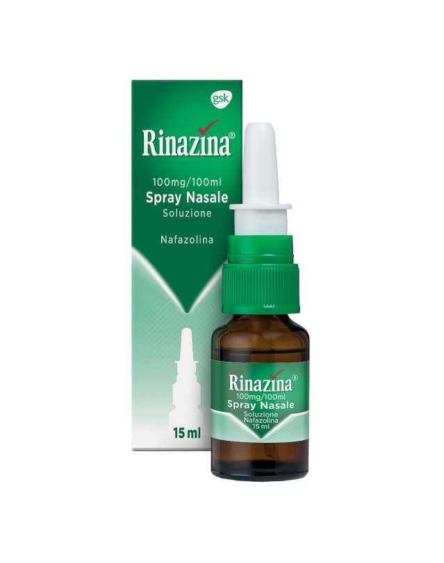 Rinazina Spray Nasale Decongestionante 15 ml- Lavaggio Nasale contro Raffreddore Sinusite 