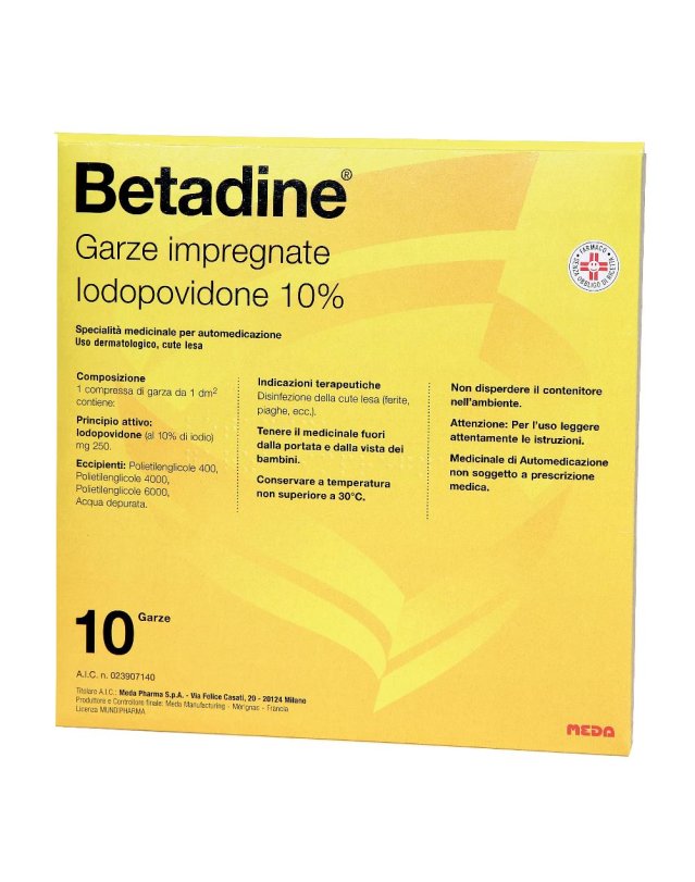 BETADINE 10 Garze Pomata