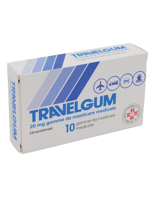 TRAVELGUM 10GOMME MAST 20MG GMM