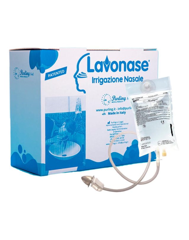 Lavonase Irrigazione Nasale 5 fiale 500 ml-  soluzione fisiologica per lavaggio nasale