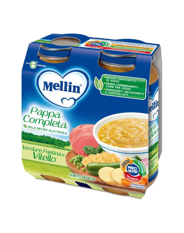 Mellin Omogeneizzati Carne Manzo 2x120g : : Alimentari e cura  della casa
