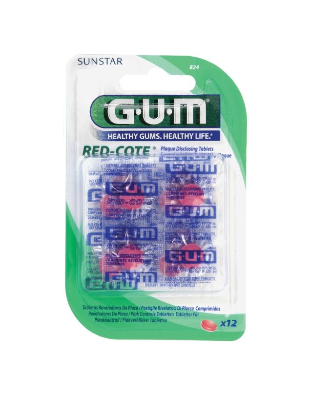 GUM RED-COTE RIV PLACCA 12PAST