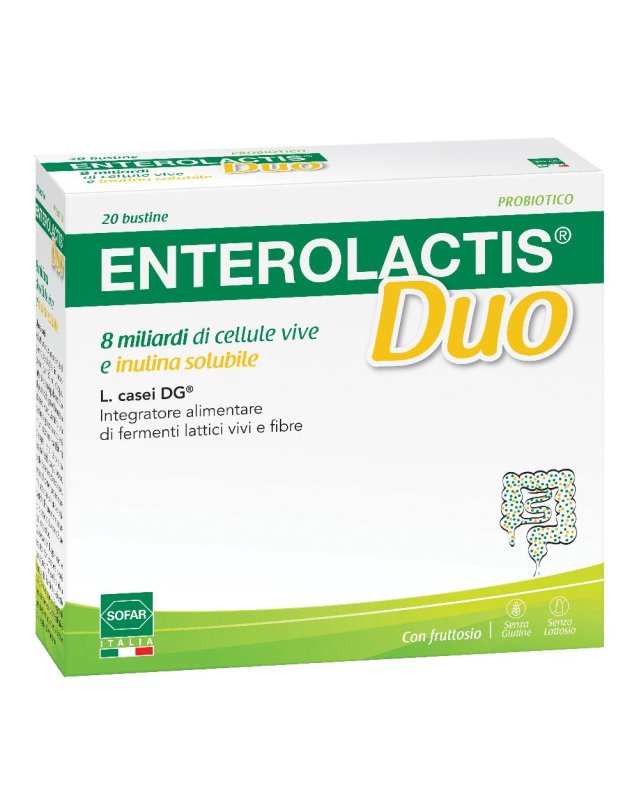 Enterolactis Duo 20 Bustine- integratore di fermenti lattici