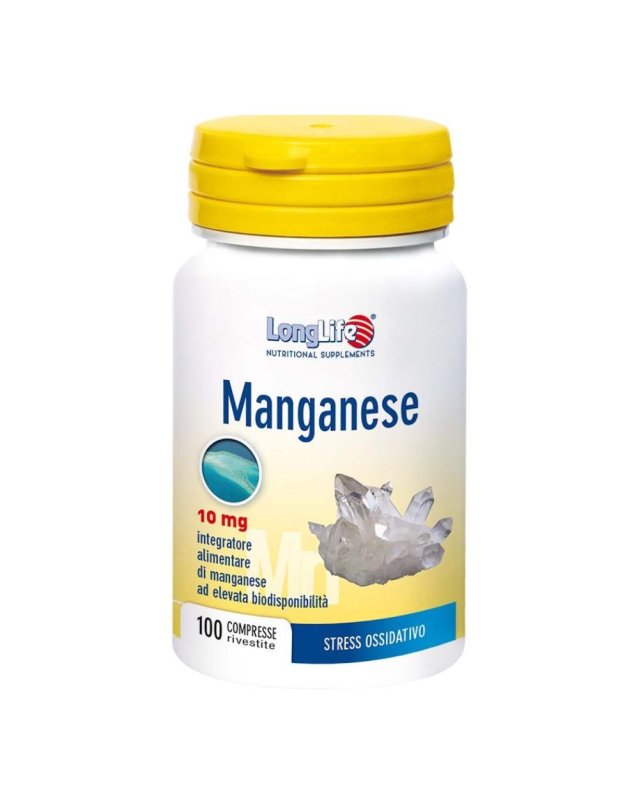 LONGLIFE MANGANESE 10MG 100CPR