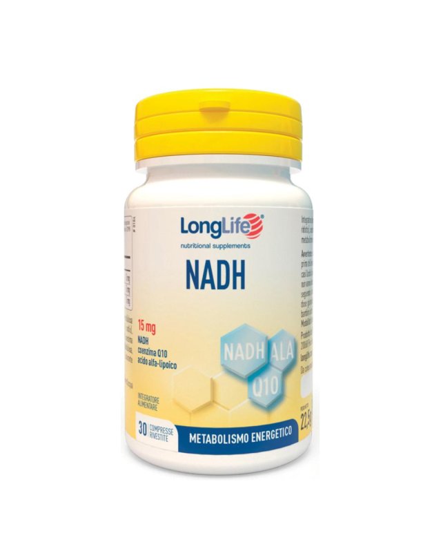 LONGLIFE NADH C/Q10 30 Cpr