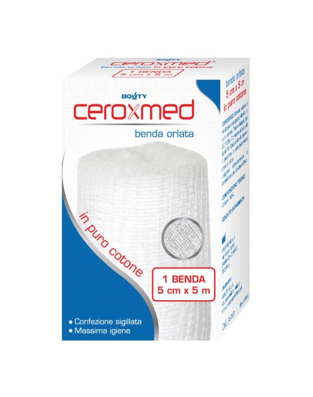 CEROXMED-BND ORL COT  5X 5