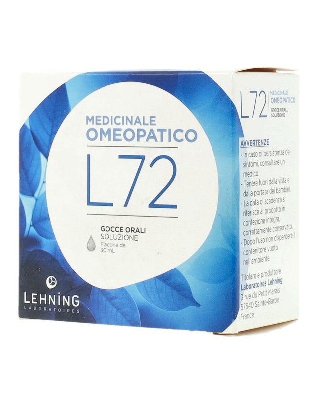 Lehning Laboratoires L72 Gocce Omeopatiche 30 ml Lehning Laboratoires L72 Gocce Omeopatiche 30 ml