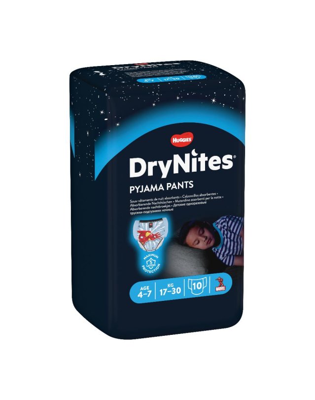 HUGGIES DRYNITES BOY 17/30K 10PZ