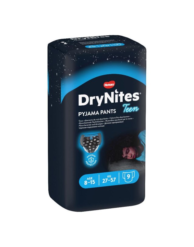 Drynites boy taglia L 27-57kg 9 pezzi- mutandine assorbenti