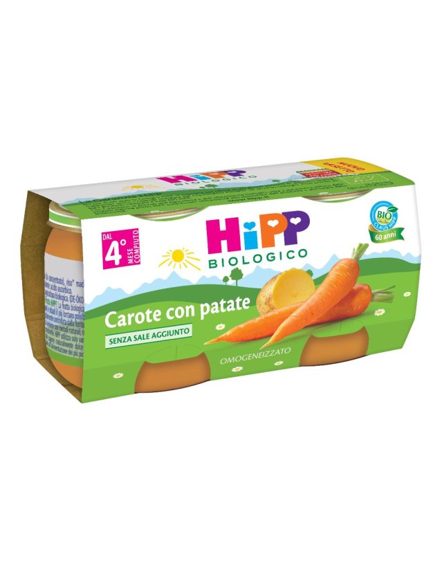 OMO HIPP Bio Carota+Pat.2x80g