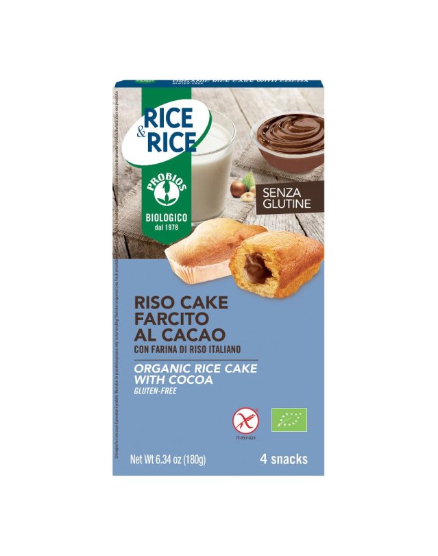 R&R Riso Cake Cacao 4x45g