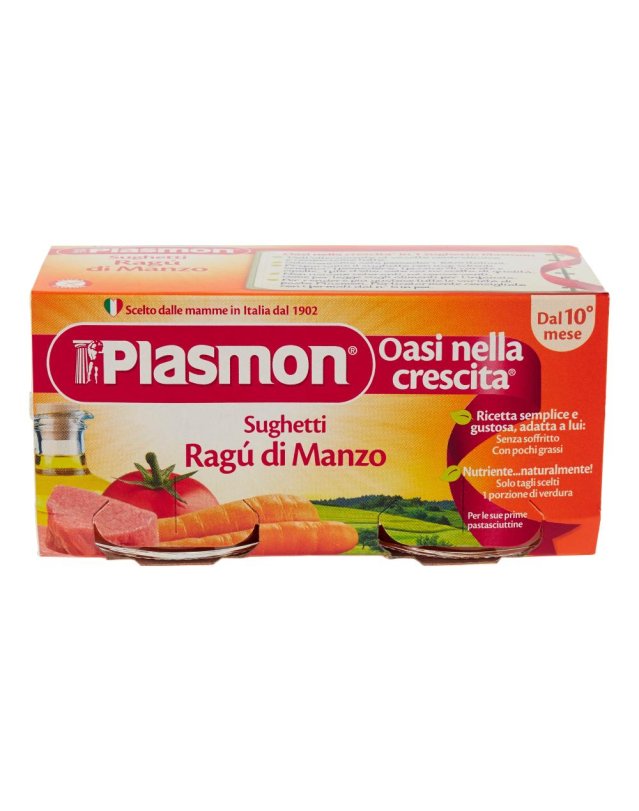 PLASMON SUGH RAGU'MANZO 2X80G