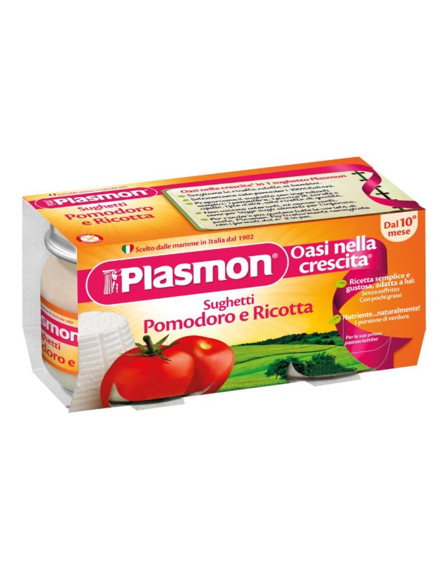 PLASMON SUGH POMOD+RICOT 2X80G