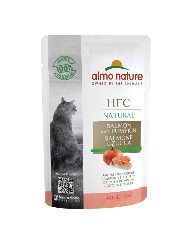 V ALMO NATURE SALMONE&ZUCCA 55GR
