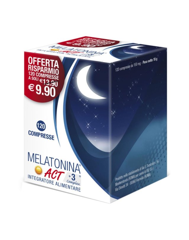 MELATONINA ACT+3 COMPLEX120CPR