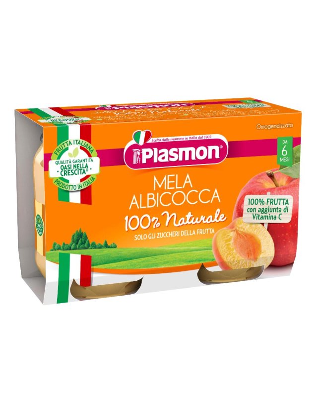 PLASMON OMO MELA/ALBIC 2X104G