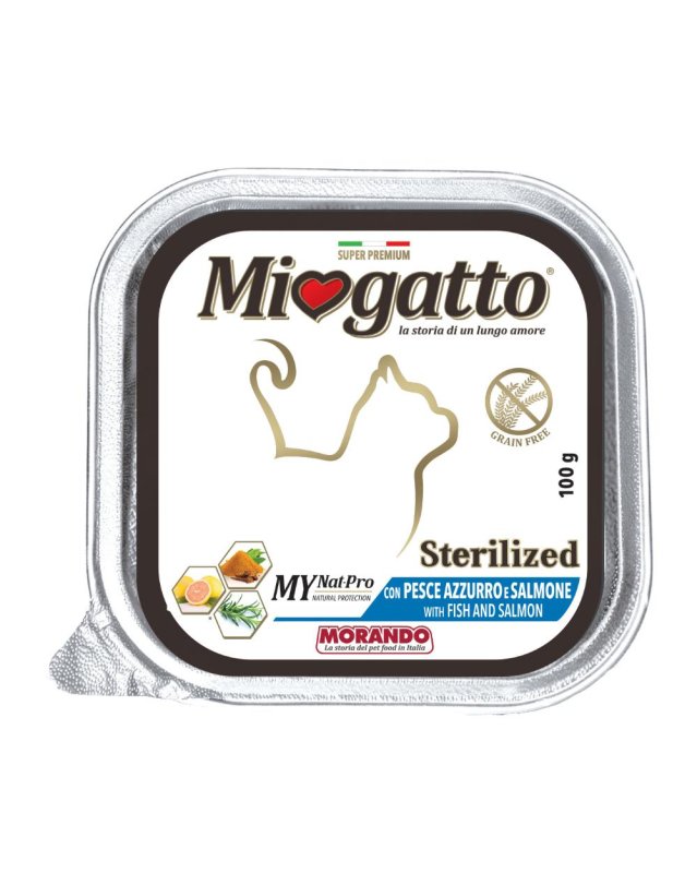 MIOGATTO STERIL P AZZ/SALM 100