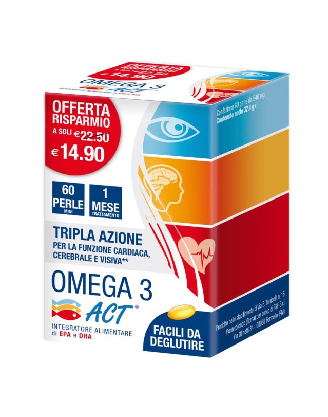 OMEGA 3 ACT 60PRL 540MG