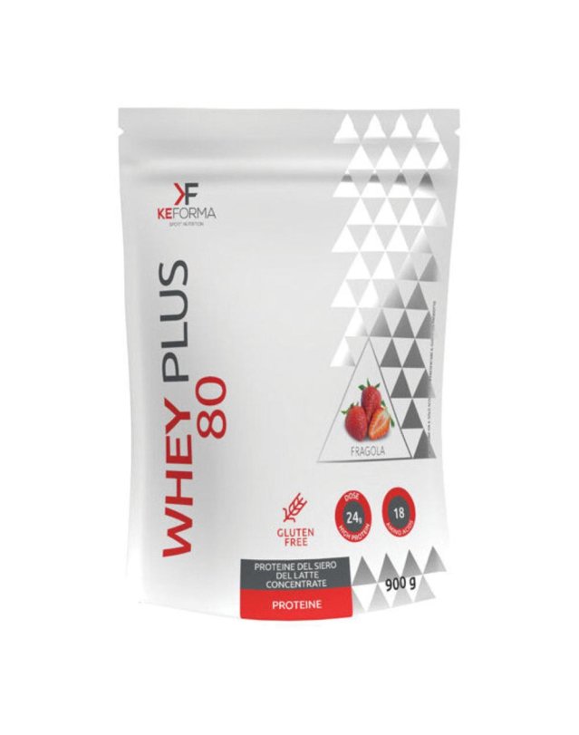 WHEY PLUS 80 FRAGOLA BUSTA900G