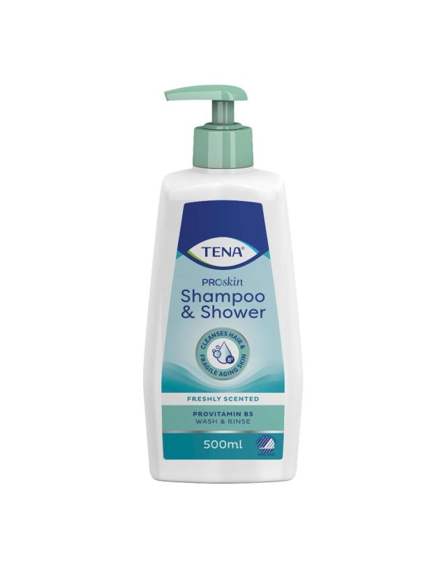 TENA SHAMPOO&SHOWER 500ML 1207