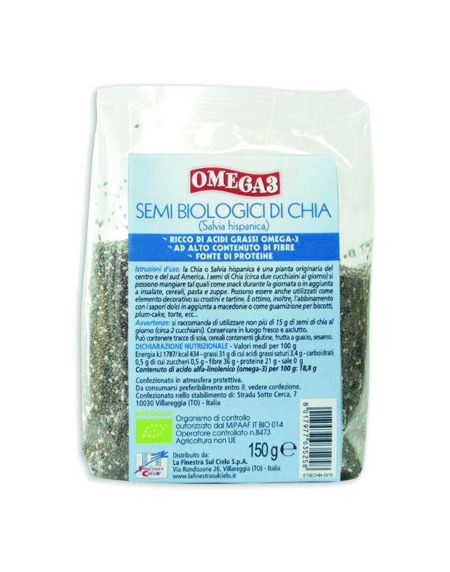 OMEGA 3 SEMI DI CHIA BIO 150G