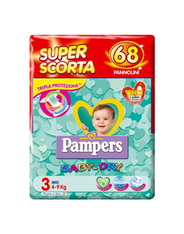 PAMPERS BD SUPERBAG MIDI 68 9222