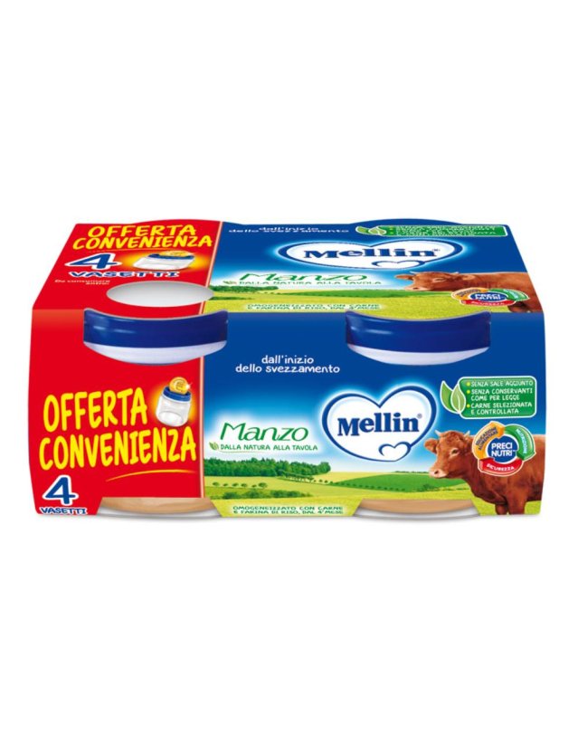 OMO MELLIN Manzo 4x80g