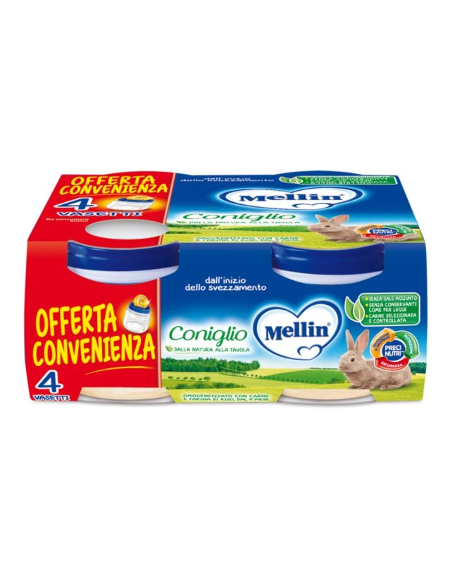 OMO MELLIN Coniglio 4x80g