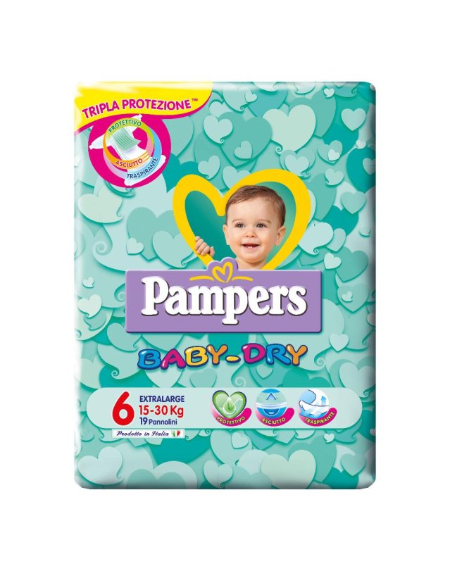 PAMPERS BABY DRY XL PB 19