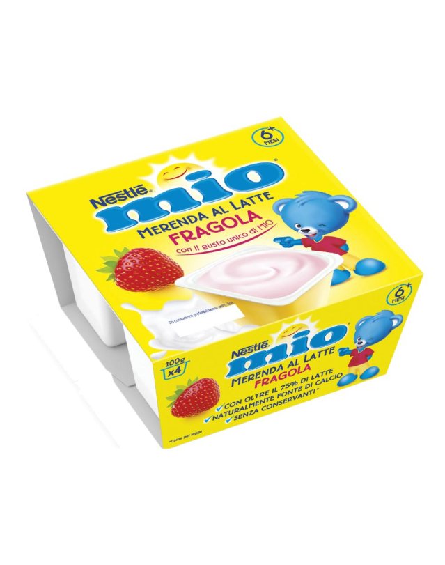 MIO Mer.Latte Fragola 4x100g