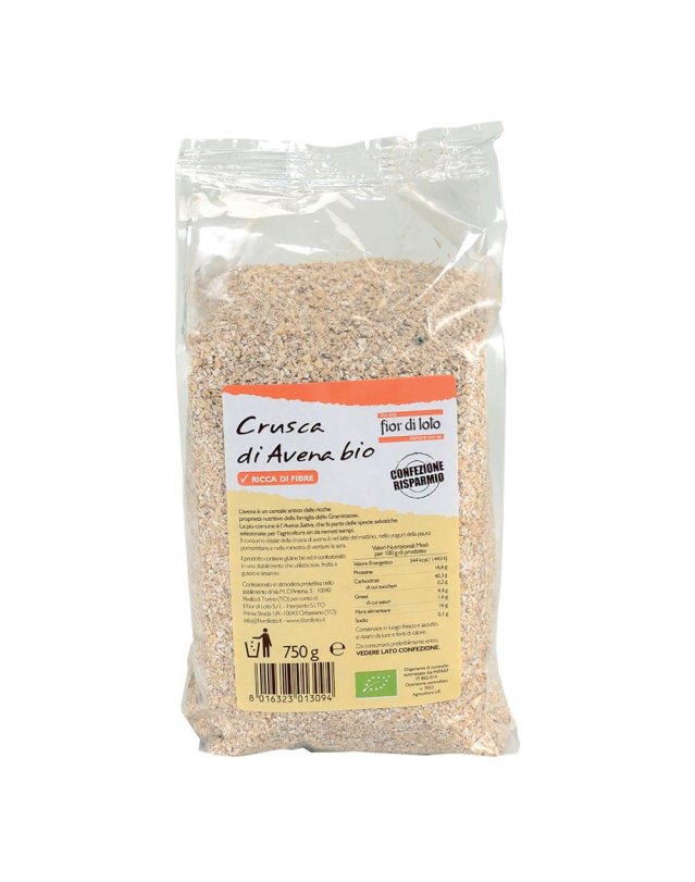 Crusca di Avena Bio 750Gr Fior di Loto