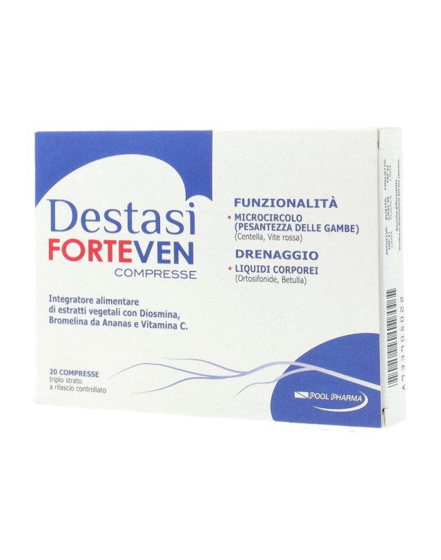 Destasi ForteVen 20 Compresse – Sollievo per Gambe Gonfie e Affaticate Destasi ForteVen 20 Compresse – Sollievo per Gambe Gonfie e Affaticate
