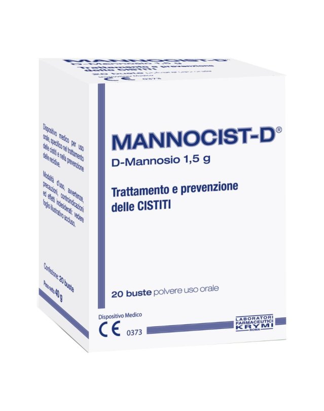 Mannocist D 20 bustine - Integratore per la cistite e per le vie urinarie