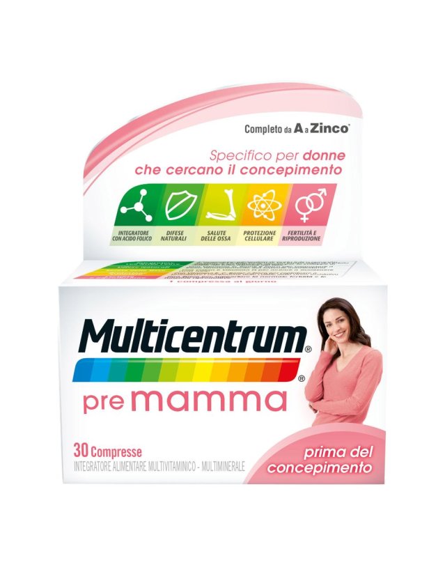 Multicentrum Pre Mamma 30 compresse- Integratore pre Gravidanza 
