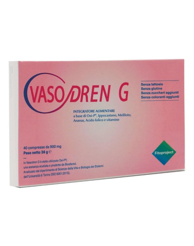 Vasodren G 40 compresse da 500 mg- Integratore per il Microcircolo 