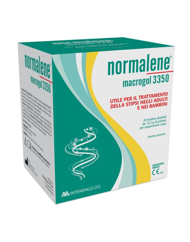 NORMALENE MACROGOL 3350 - Azione lassativa 20 Bustine