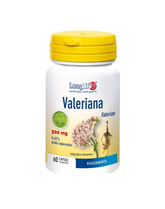 LONGLIFE VALERIANA 60CPS 500MG