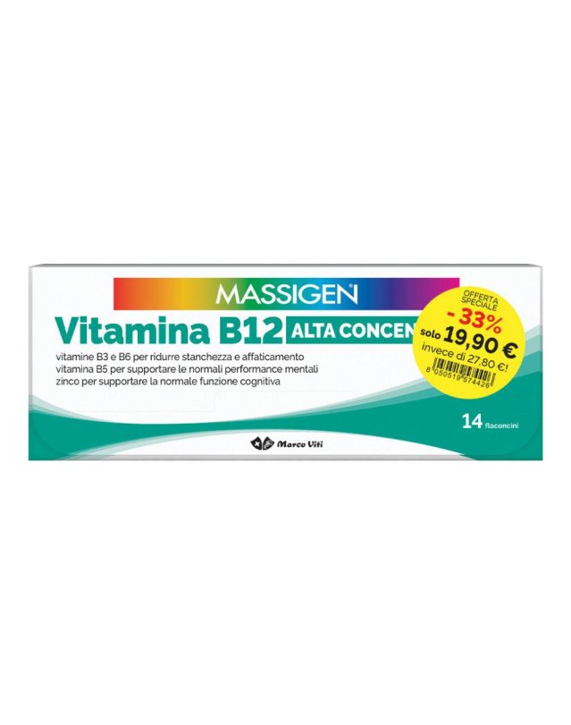 MASSIGEN VITAMINA B12 14+14FL MASSIGEN VITAMINA B12 14+14FL