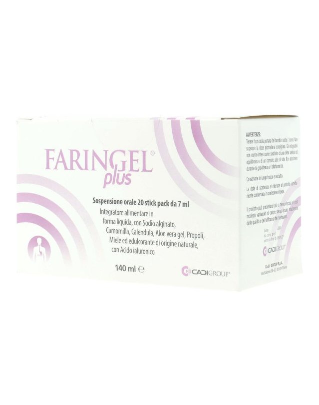 Ca.Di.Group Faringel Plus 20 Stick Pack 7ml Reflusso Ca.Di.Group Faringel Plus 20 Stick Pack 7ml Reflusso