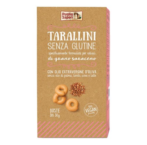 Tarallini di Grano Saraceno Zero Glutine 30g - Biologici Senza Glutine