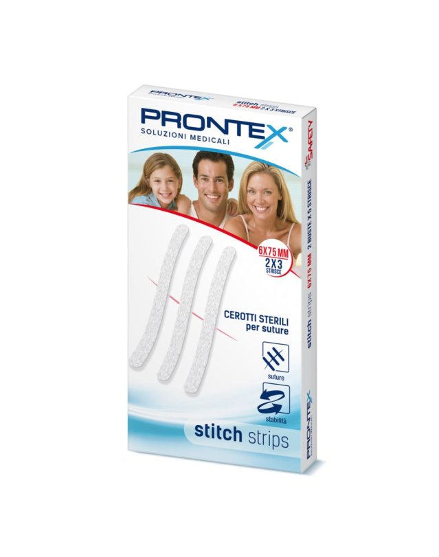 PRONTEX STITCH STRIPS 6X75 10P