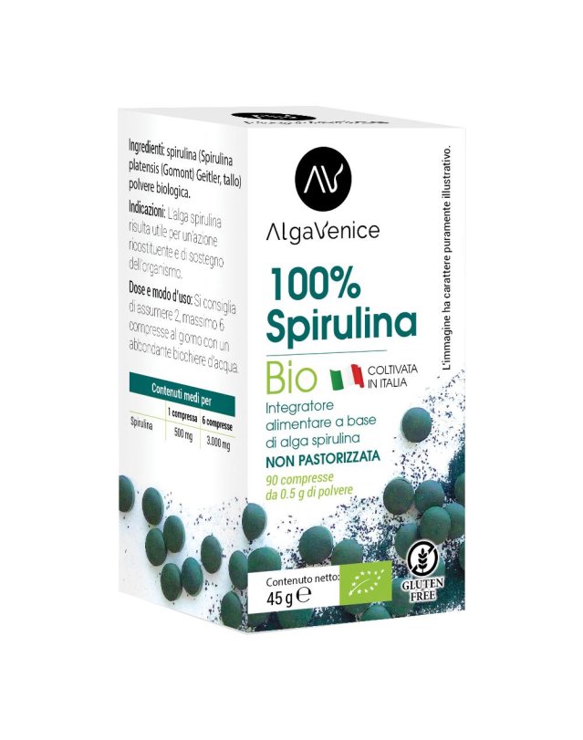 ALGAVENICE 100% SPIRULIN 90CPR ALGAVENICE 100% SPIRULIN 90CPR